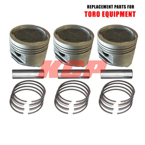 TORO WORKMAN PISTON 92-2005 STD SIZE, PISTON PIN, AND RING SET