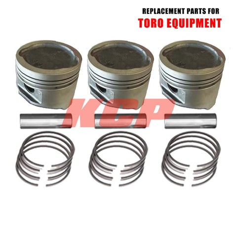 TORO WORKMAN PISTON 92-2005 STD SIZE, PISTON PIN, AND RING SET